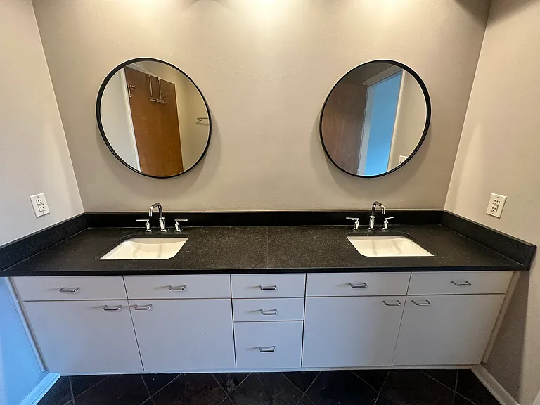 Bathroom with double vanity