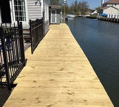 Newly faced bulkhead