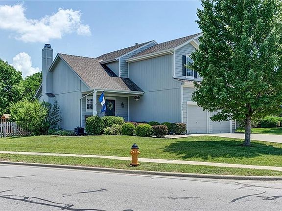 Home is located on a large corner lot.