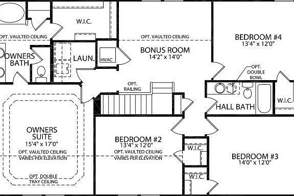 Second Level Floor Plan