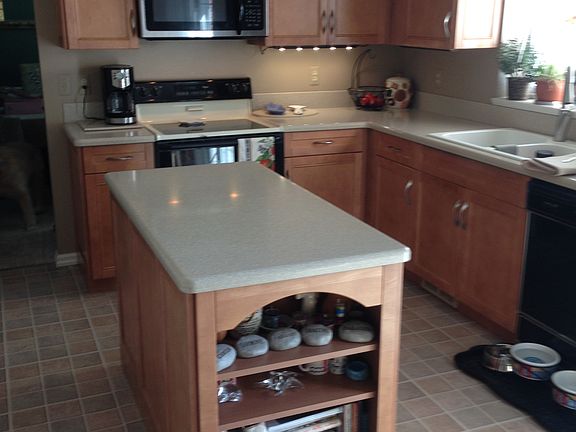 Large island with drawers