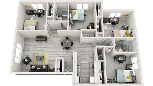 Floor plan Furnished Casy Renovated - Steinbeck