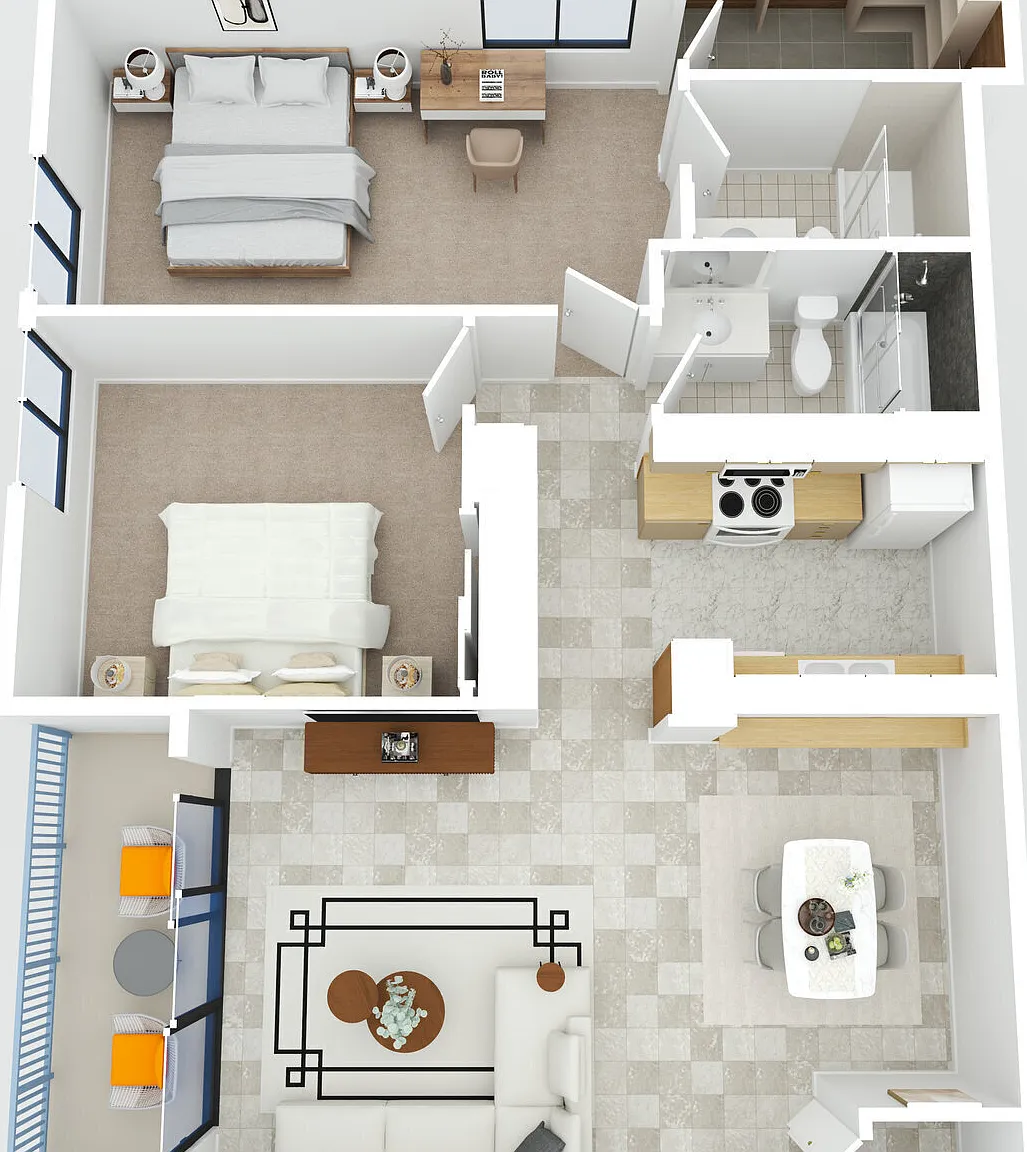2 bed, 866 sqft, $2,950 — Photo 2