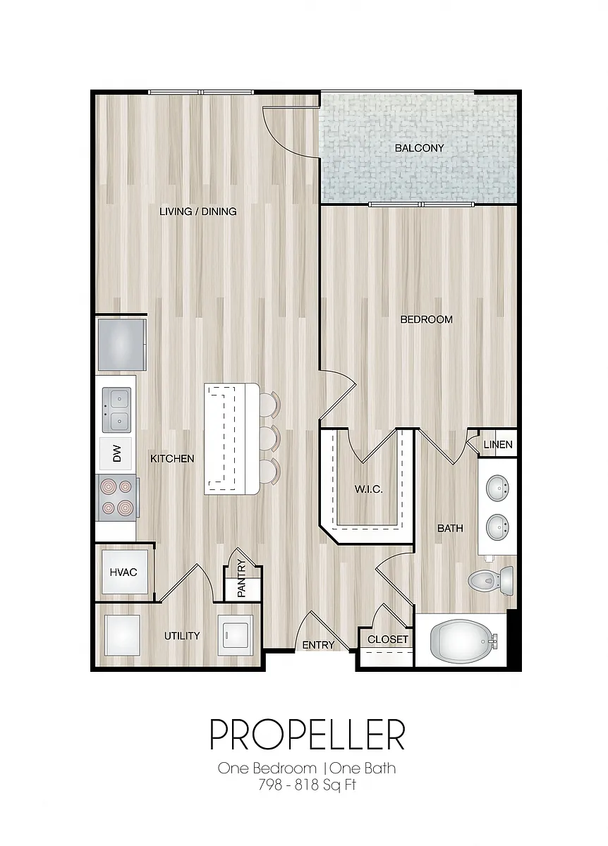 Floor plan Pitch, Propeller, Racer, Sole, &Deck