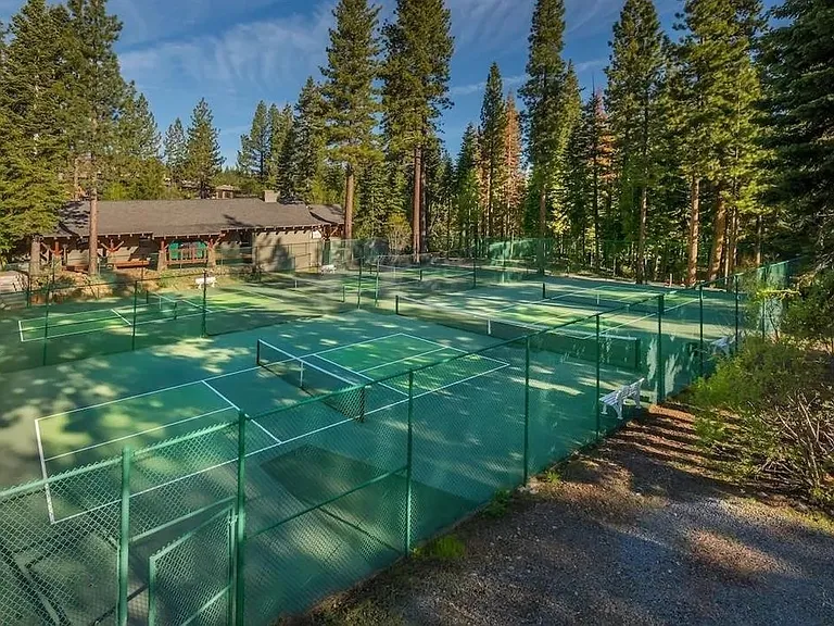 Multiple tennis courts