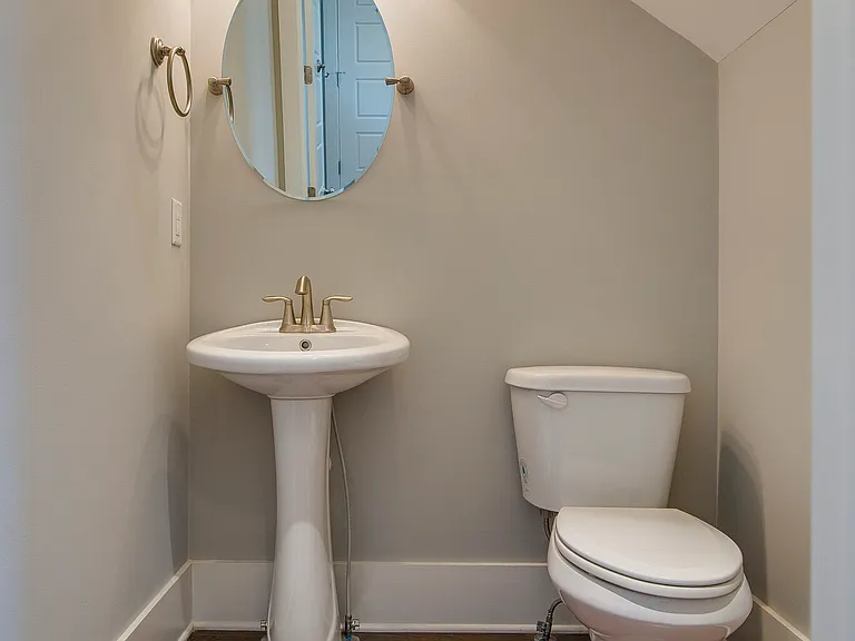Half bath on first floor