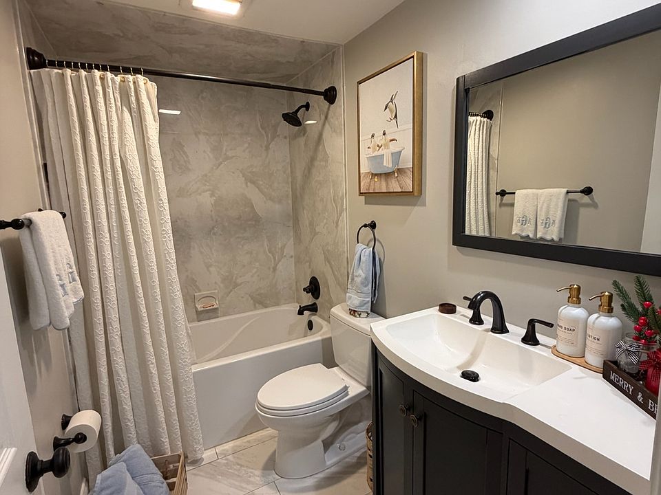 Beautiful full bathroom with a clean design.