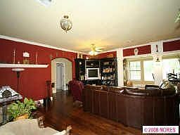 Living room with Built in entertainment center