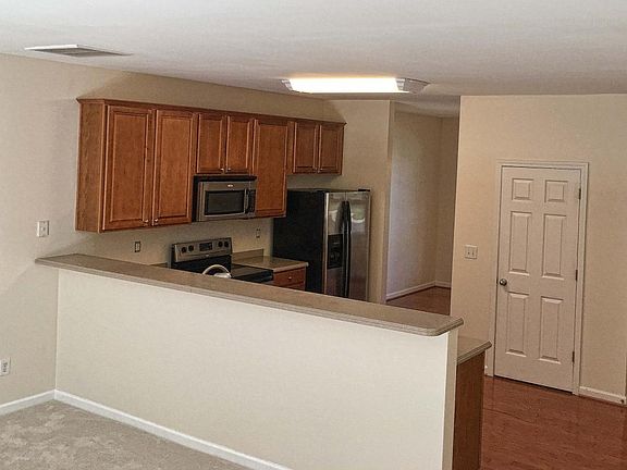 View of kitchen from living room.