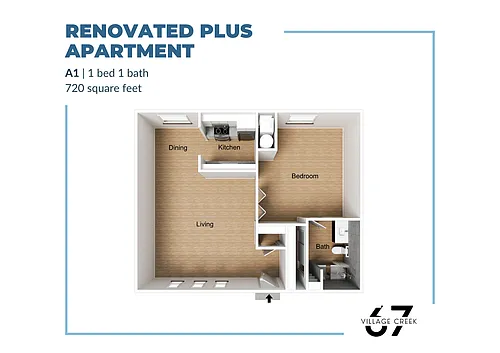 Floor plan A1 Renovated Plus