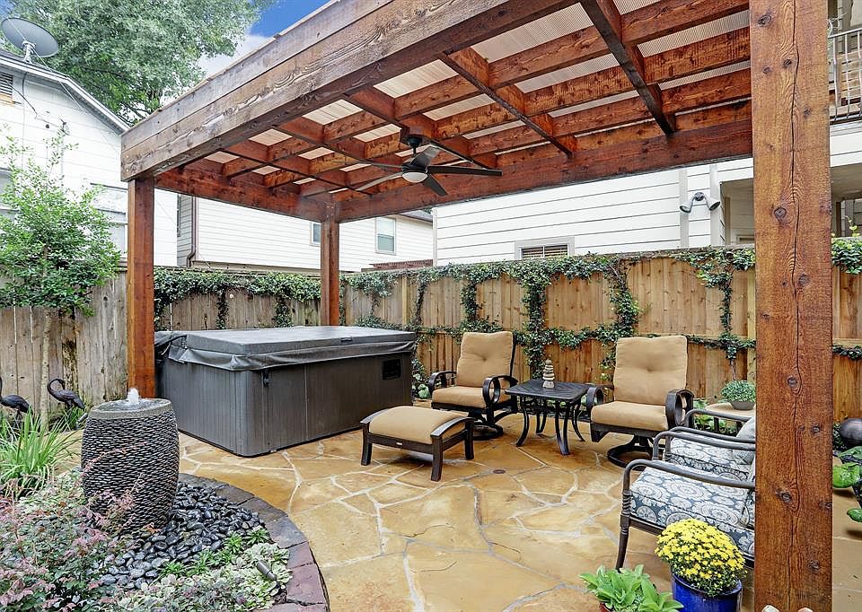 To find a backyard such as the one with this home is a rare find in this area and truly gives you a 2nd outdoor living space. Pergoda was specially made and architecturally correct and is covered, Fountain lights up at night and is extremely relaxing
