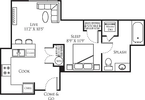 Floor plan A4-W