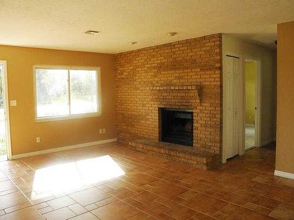 living room with fireplace