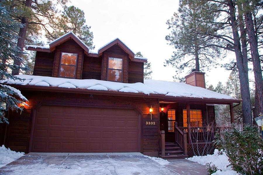 Front entrance and garage