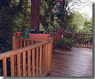 Private deck overlooks wetlands and Fanno Creek