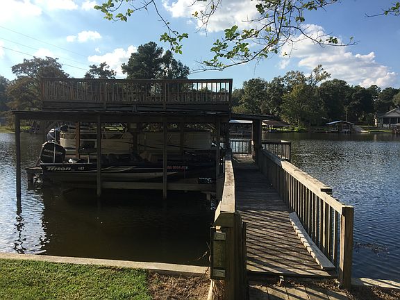 Dock with two boat lifts
