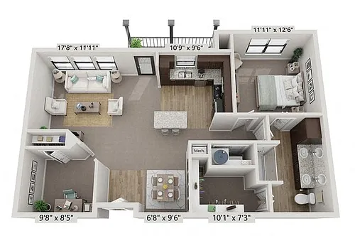 Floor plan 1X1 A4