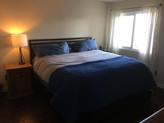 Master Bedroom. Attached Master Bathroom with walkin shower