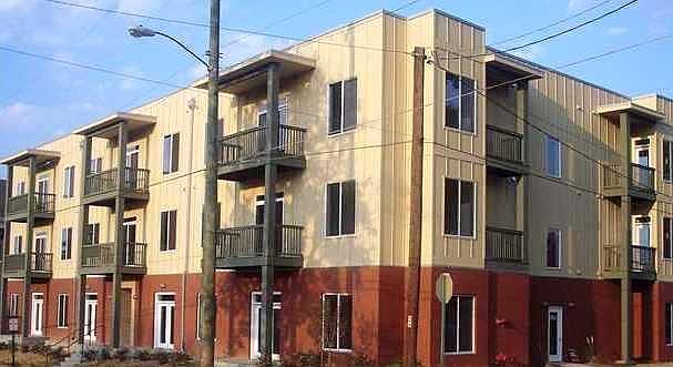 Outside of Palmetto Condos, unit is on second floor on corne