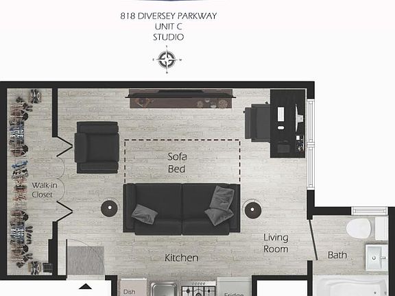 2nd image of 818 W Diversey Ave #U