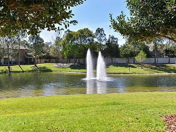 Fountain view from the townhouse