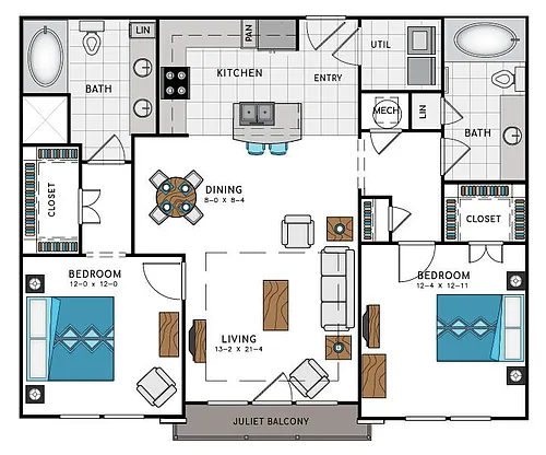Floor plan B4C