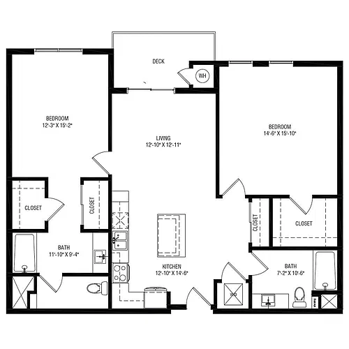 Floor plan Emory B8