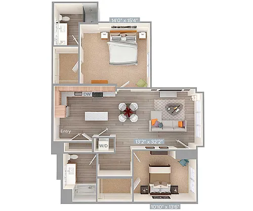 Floor plan B6-1136-1164