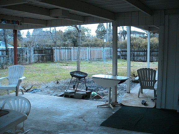 Large covered patios for inclement weather entertainment