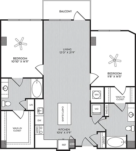 Floor plan B-1E