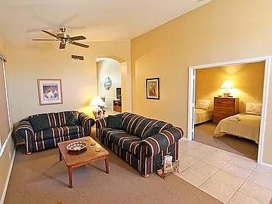 Family room and door into den/office.