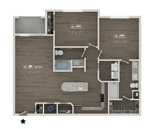 Floor plan B7