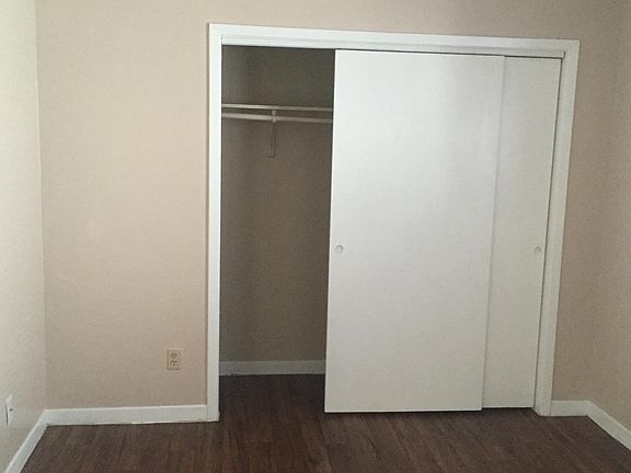 Two closets in bedroom