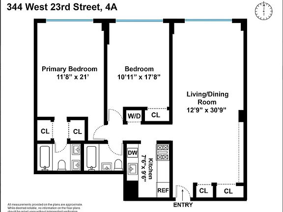 2nd image of 344 W 23rd St APT 4A
