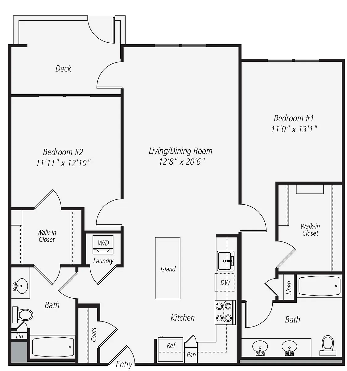 Floor plan B2-155-157
