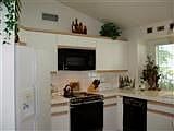 New decorator tile floor, microwave and disposal