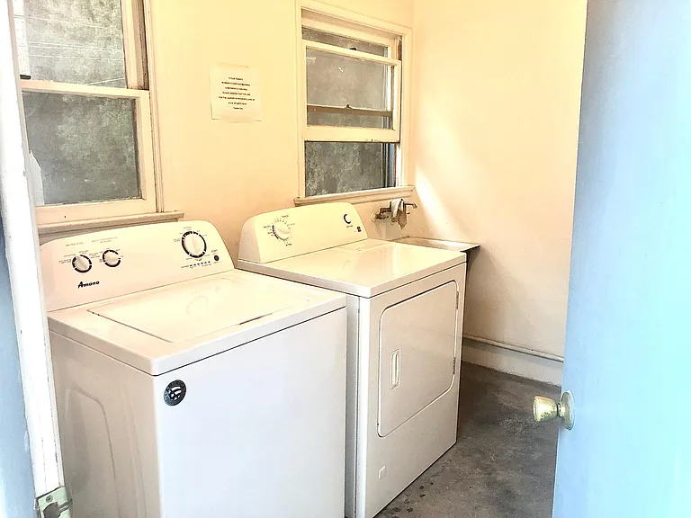 Coin free laundry room