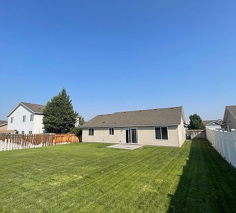 Large fenced backyard
