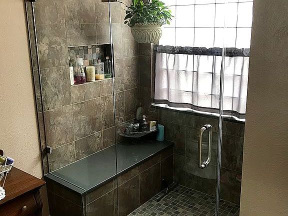 Remodeled master shower 