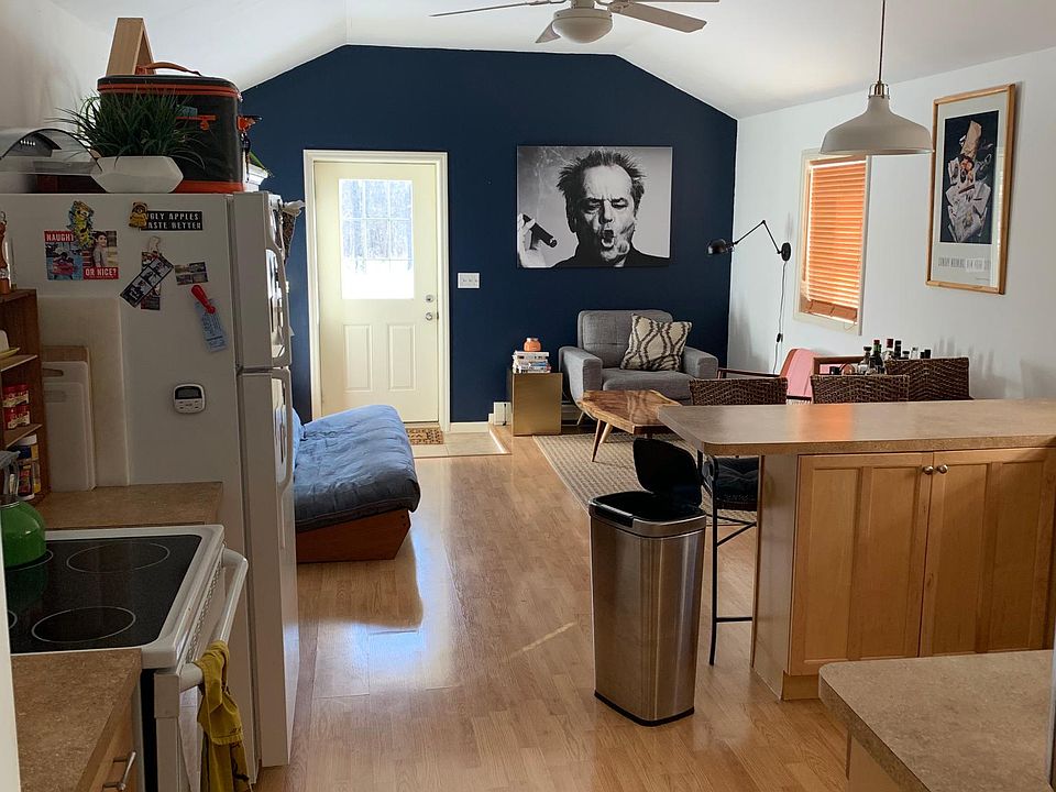Kitchen dining room combination.