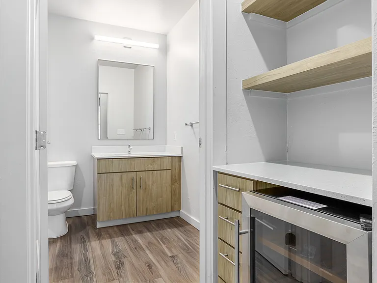 Studio - Wine Cabinet & Bathroom