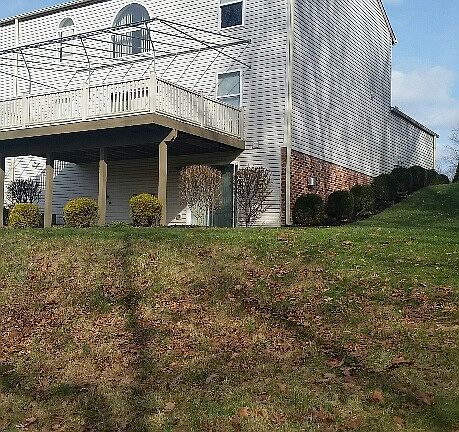 Deck & patio overlooking Valleybrook Country Club