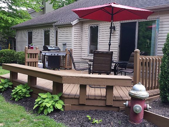 Large deck with built in sea