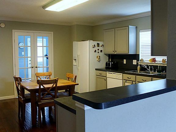 View kitchen into dining room.