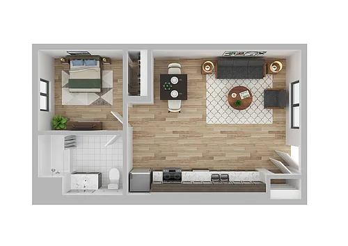 Floor plan One Bed