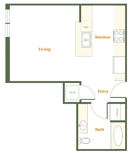 Floor plan Studio