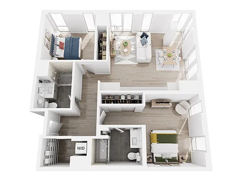 Floor plan 2x2 Floor Plan 8