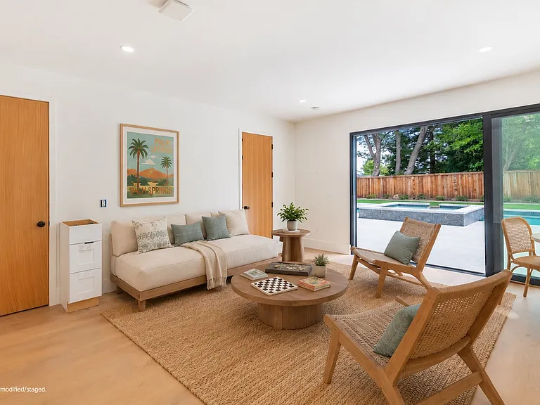 Pool House Interior (virtually staged/digitally altered)