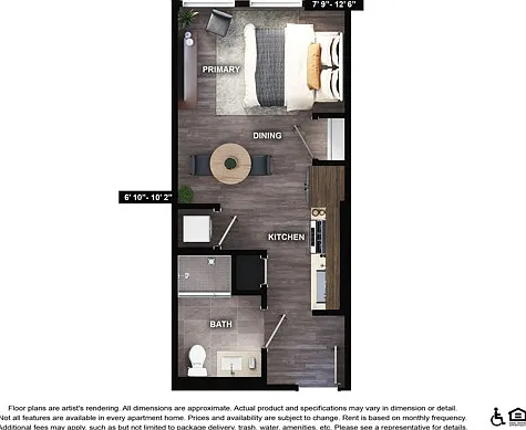 M1 | Studio | 382 sf M1 | Studio | 382 sf