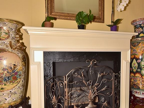 Fireplace in living room
